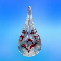 5. Adam Jablonski Tear Drop
Paperweight Art Glass Made in
Poland