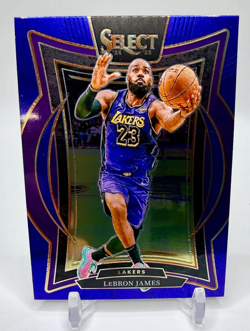 LeBron James 2024-25 Panini Select Blue Prizm #54 Los Angeles Lakers