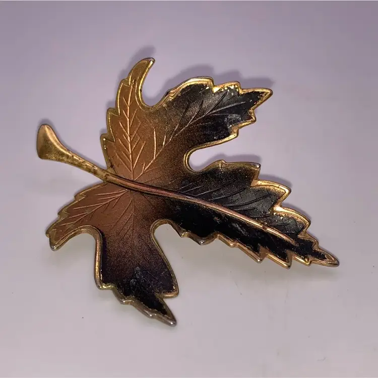Maple Leaf Brooch 2 1/2” Long