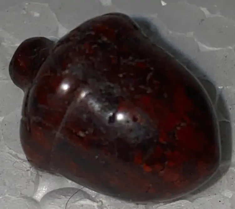 #01 Just In, In Time For Christmas- 25% Off  Carved Stone Acorn Front And Back Photos (was $8) 1" X .75"