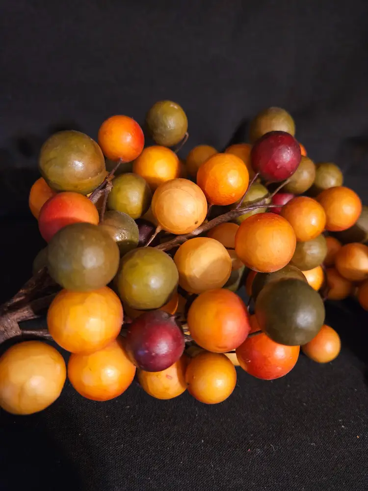 Cluster of Papier Mache Multi-colored Grapes