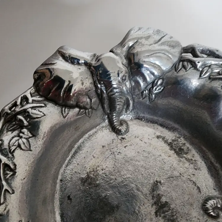 Vtg Arthur Court Elephant Bowl Small Trinket Dish 6.5 In Trinket Dish