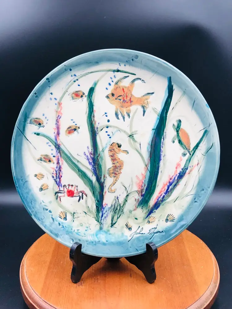 Signed Art Pottery Plate