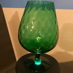 52A. VTG 1970’s 13 Inch Emerald Empoli Snifter