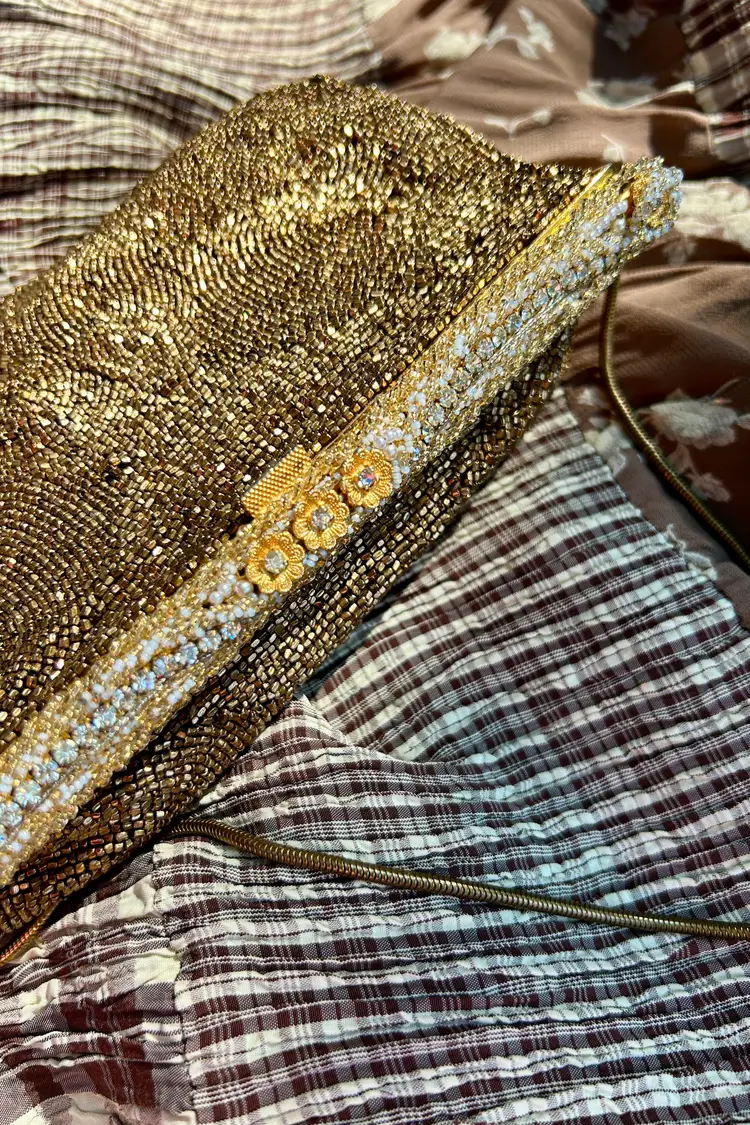 50's-60's Embellished Beaded Evening Bag