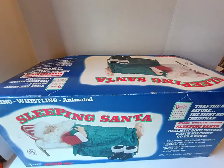 70's Telco Motion-ettes Animated "Sleeping Santa"