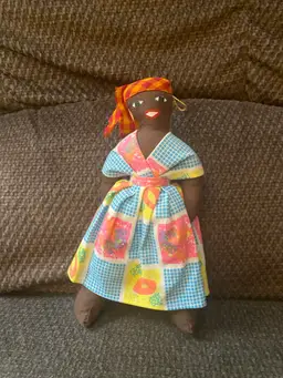 #041 Doll with Color Dress (Squares)