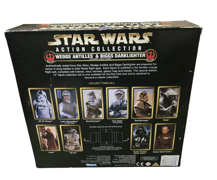 1998 Star Wars Wedge Antilles Biggs Darklighter Action Collection 12 inch