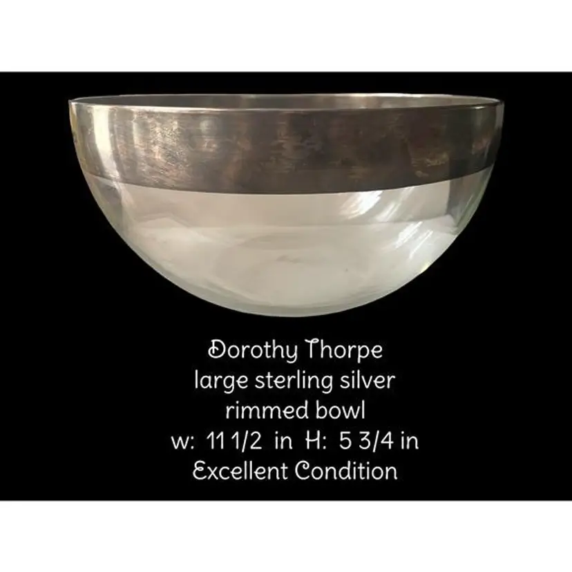 Vintage Dorothy Thorpe MCM Large Serving bowl EUC