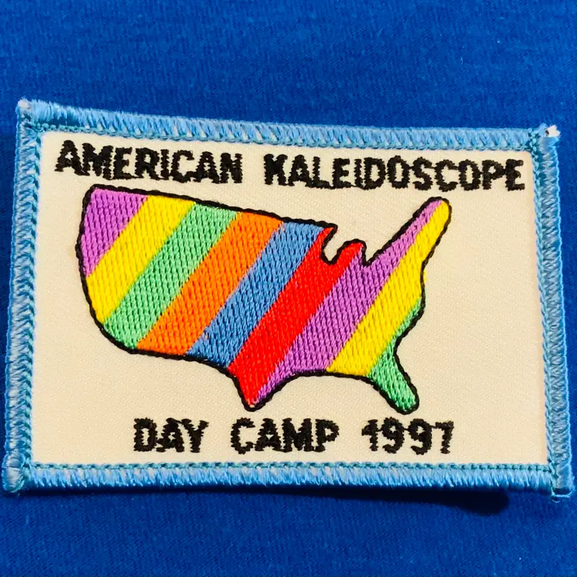 Vintage Scouting Fun Patch : American Kaleidoscope  Day Camp 1997