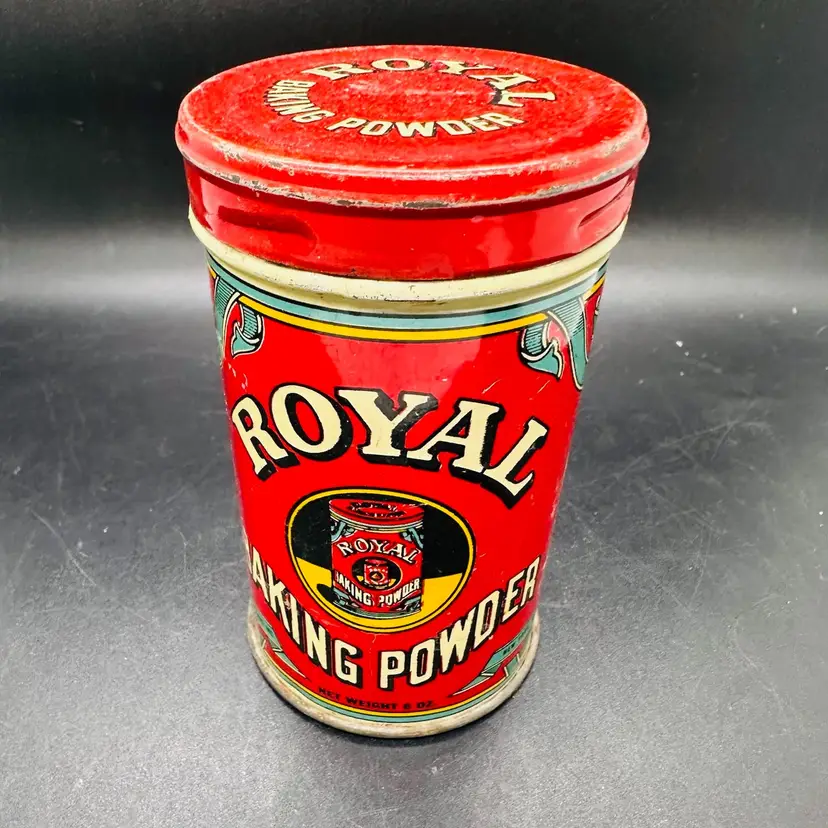 91. VTG Royal Baking Powder Tin Canister