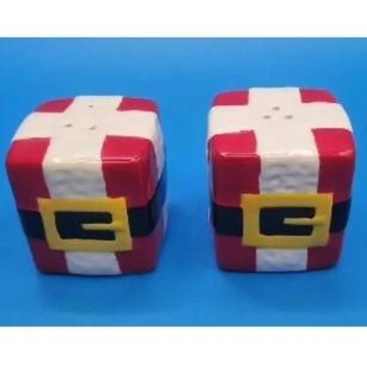 Santa Belt Salt & Pepper Shakers