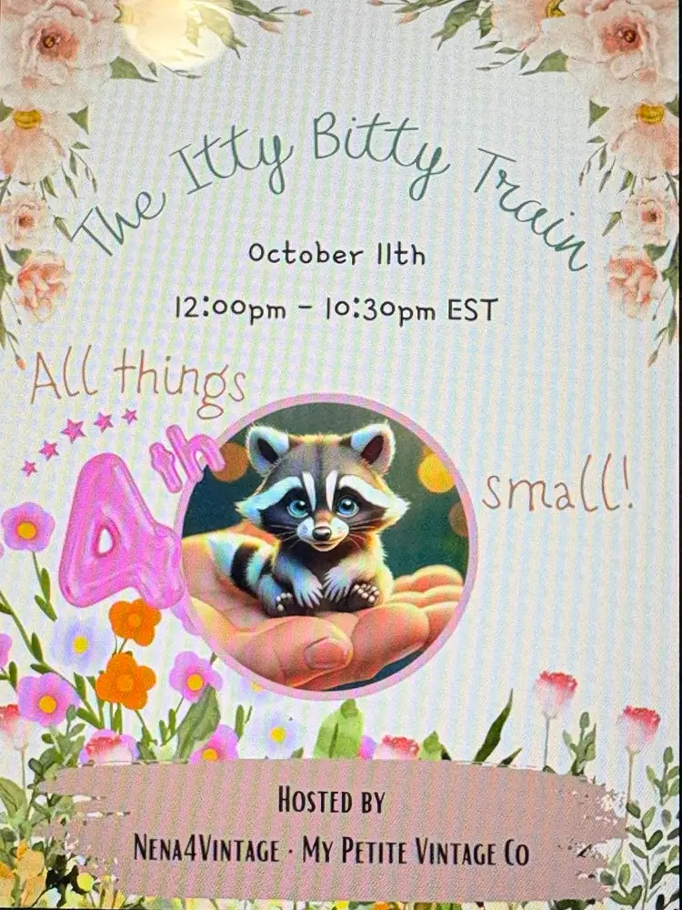 Itty Bitty Train With Czlovesvintage 