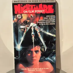 Nightmare on Elm Street VHS Casette Tape Media 1990 Freddy Krueger Halloween JG