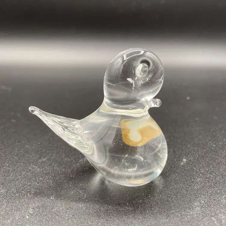 Clear Swedish glass bird