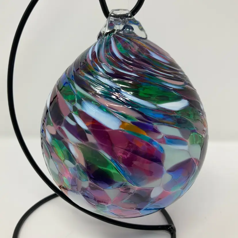 Iridescent Glass 5 1/2” Orb!
