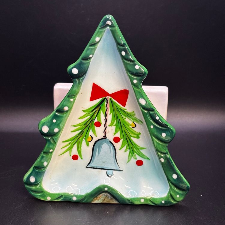 Vintage 1961 Holt Howard Christmas Tree Napkin Holder 5”