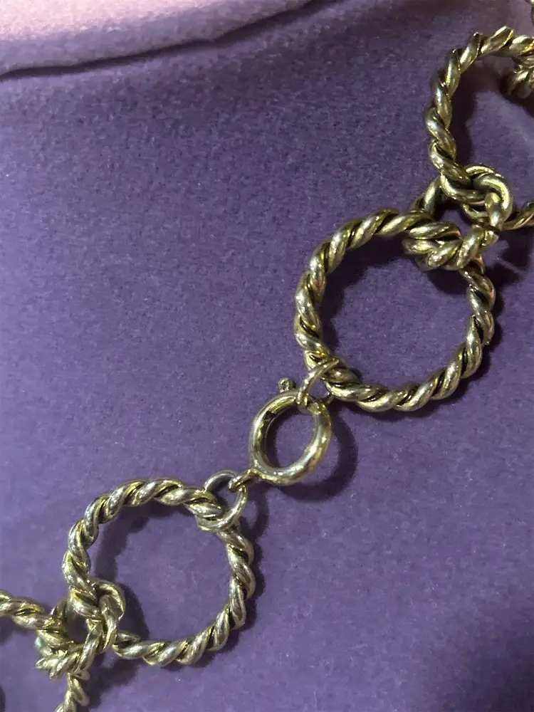 Vintage Chunky Pearl Gold Tone Necklace