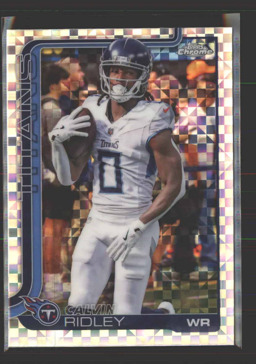 Calvin Ridley 2025 Topps Chrome X-Fractor #291 - (142) - Tennessee Titans