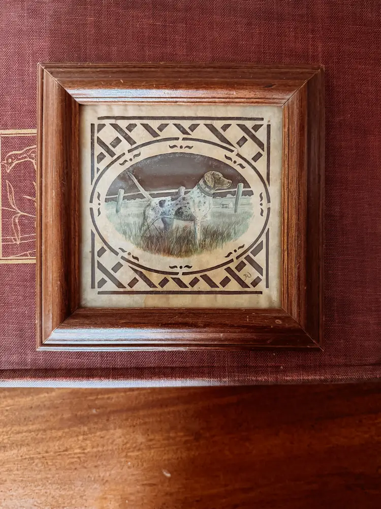 paper cut art featuring Pointer Dog