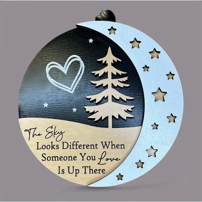 The Sky Looks Different - Memorial Christmas Ornament