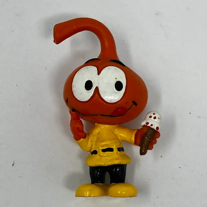 Vintage 1983 S.E.P.P. schleich rare orange snork pvc figure made in Hong Kong
