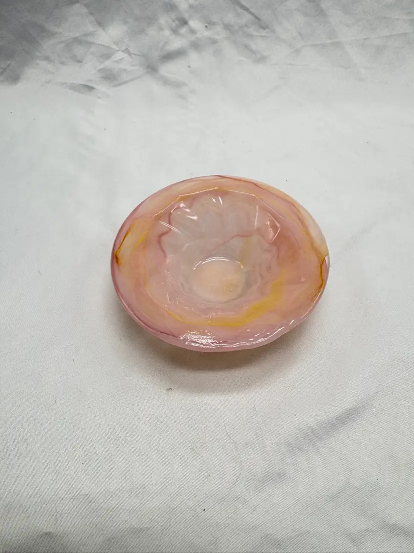 VTG Slag/smoke Glass Trinket Dish