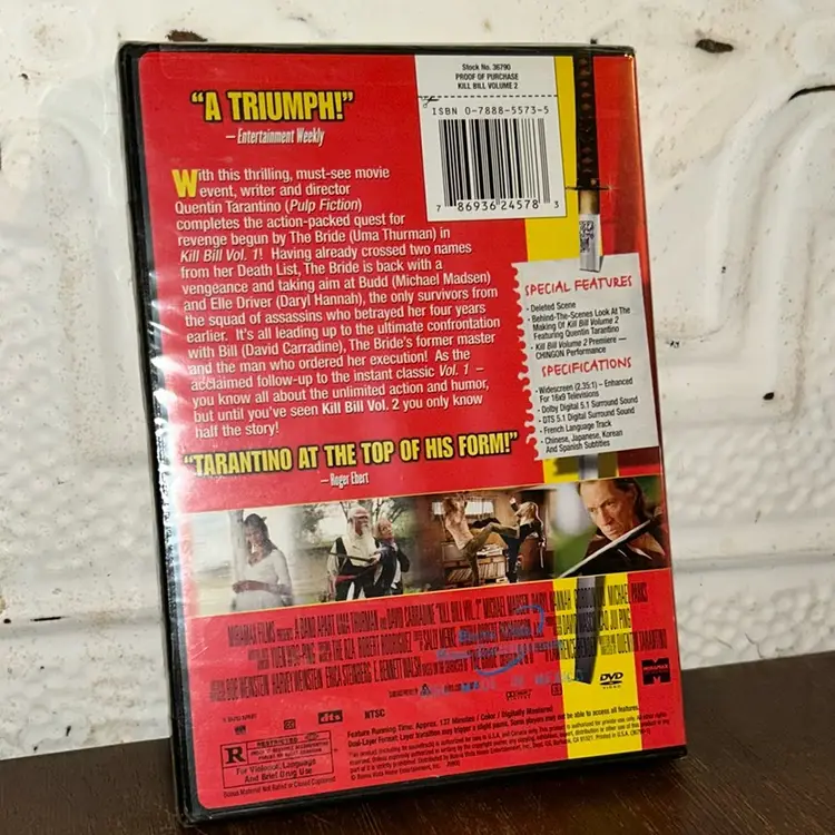 Kill Bill Volume Two Dvd