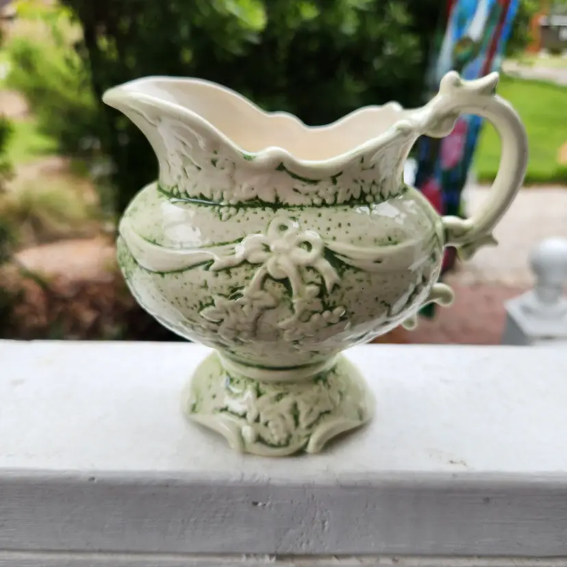 Vintage Creamer Marked 'EG 1974' 4" tall, 5" wide