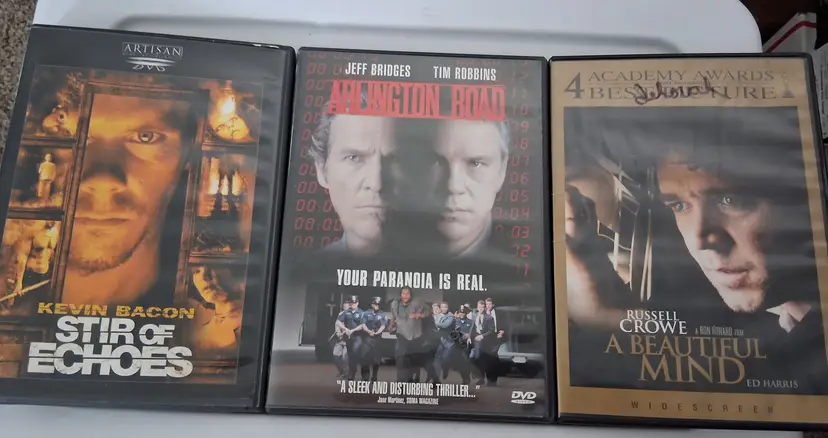 Thriller DVD Collection: Stir of Echoes, Arlington Road, A Beautiful Mind