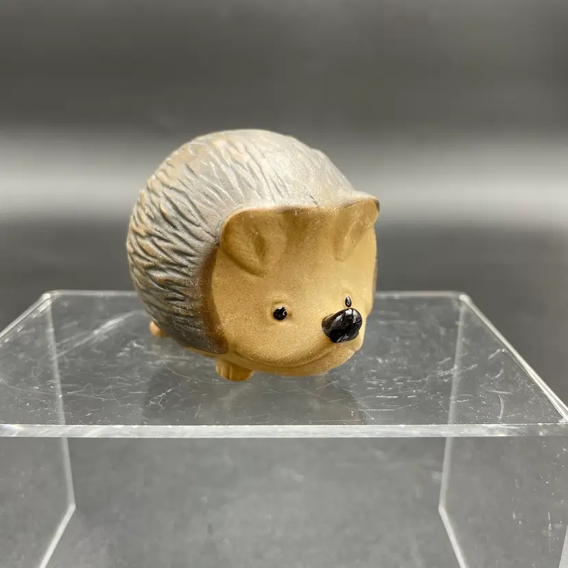 Small Pottery Hedgehog Woodland Animal Figurine