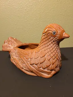 Vintage Terracotta Partridge Planter Teleflora 1985