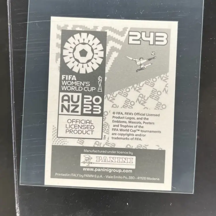 Denmark Crest 2023 Panini Women’s World Cup Sticker Denmark Soccer Card