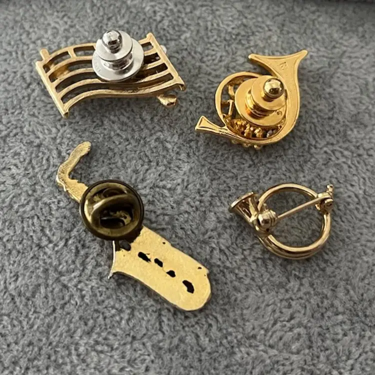 Set Of Four Scatter/Lapel Pins—Musical
Theme