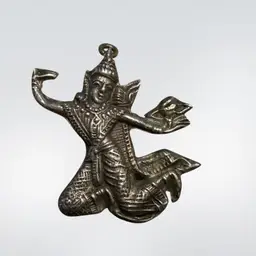 #45 VTG Sterling Silver.925 Siam Nang Fa Dancing Angel Pendant 1”