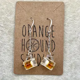 “It’s 5 O’clock Somewhere” Beer Mug Earrings — Designed By Me! 🍻☘️