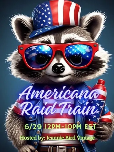 Americana Raid Train - Timeless Treasures by Gina