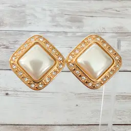 Vintage Liz Claiborne Clip On Earrings Large Statement