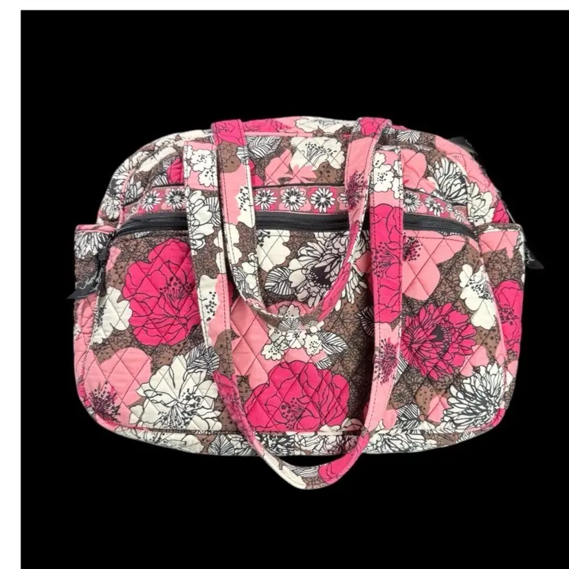 Vera Bradley Retired Pattern “Mocha Rouge” Diaper Bag