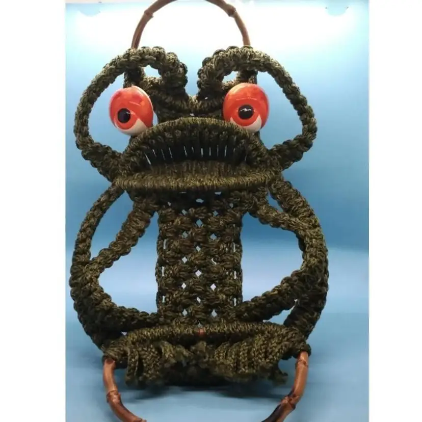 Macrame, Green Bathroom Owl