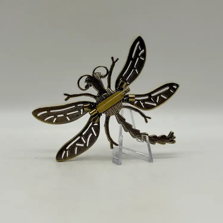 Heidi Daus Crystal Pink Trembling Brilliance Dragonfly Statement Brooch