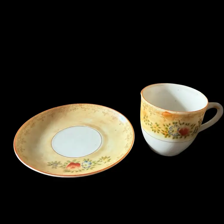 Occupied Japan Demi Cup And Saucer