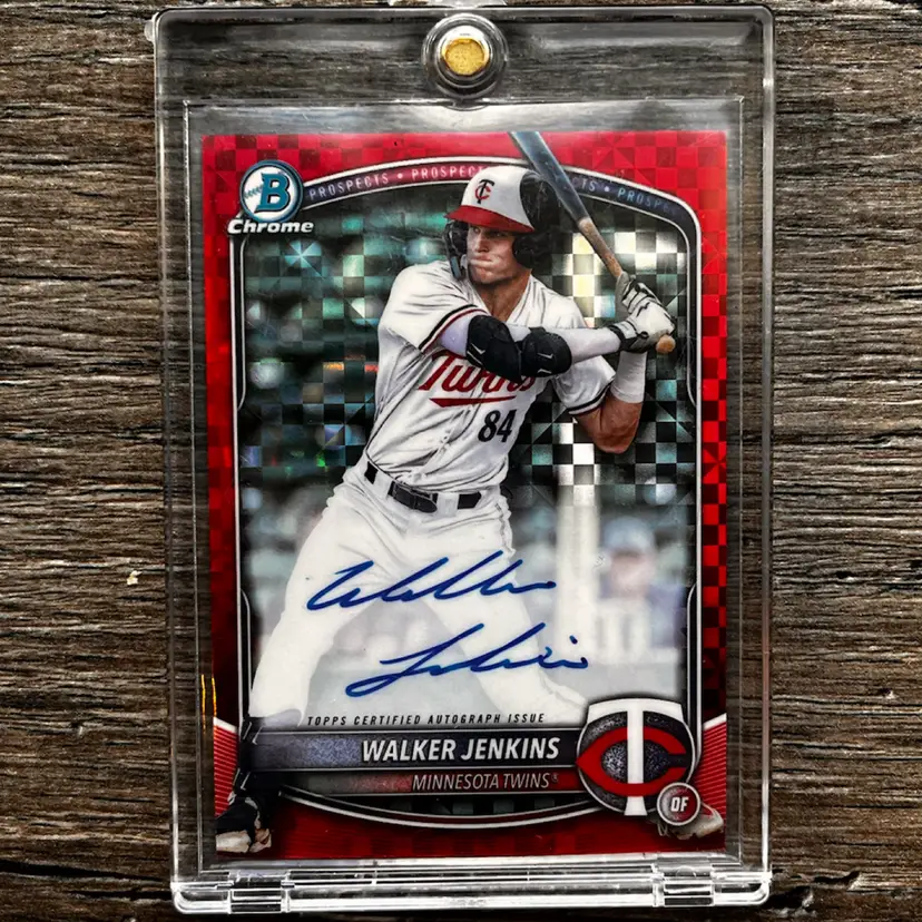Walker Jenkins 2025 Bowman chrome Red Xfractor Auto /5