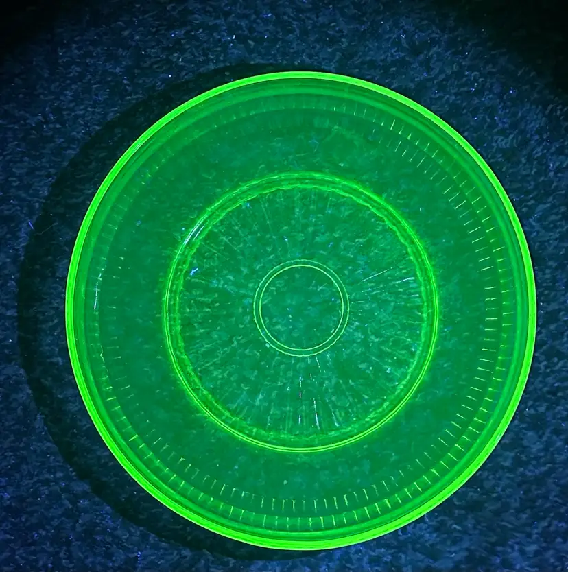 Large Uranium Glass Bowl