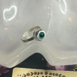 Teal Eyeball Ring