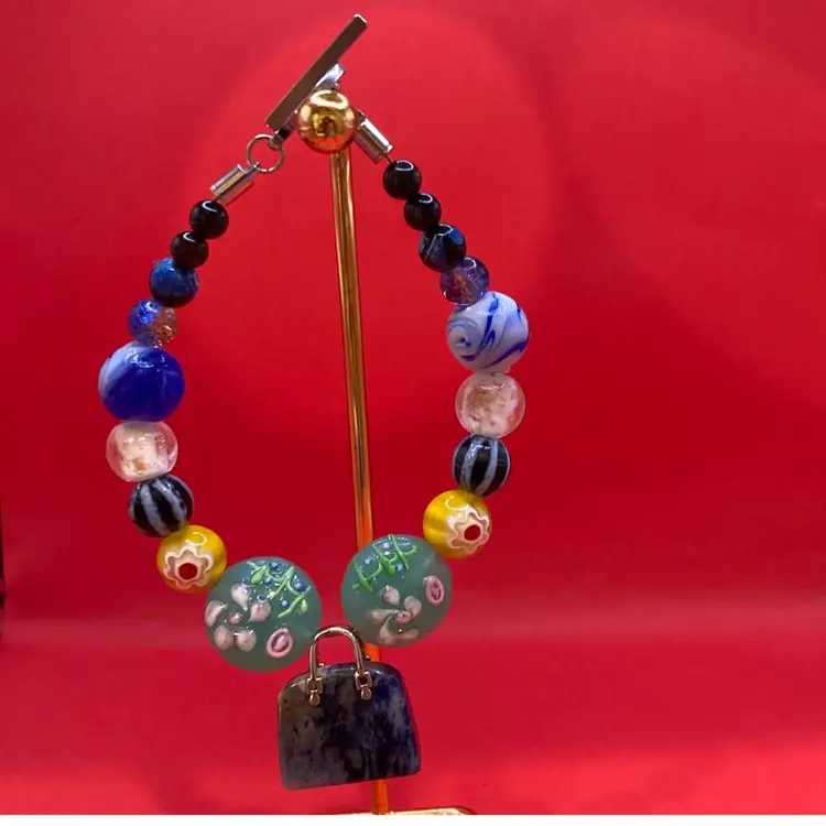 Handmade By Me Lapis Lazuli Charm Gemstone Size 7 1/2 Limited Edition!