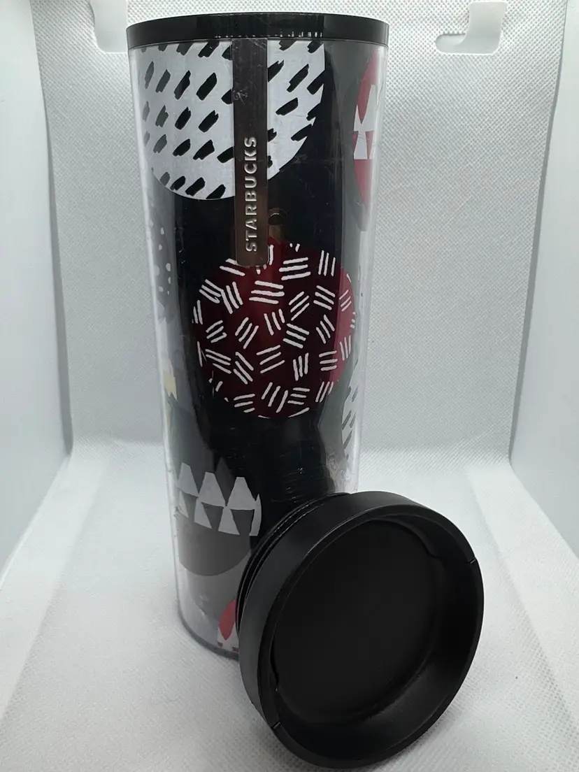 Starbucks Christmas Tumbler With Lid Mug Dated 2013