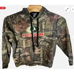 Mossy Oak Break Up Infinity Camouflage Hooded Sweatshirt, Men’s Large