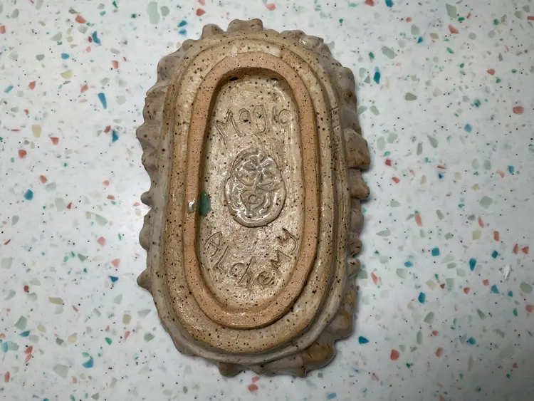 #01 Studio pottery soap or trinket dish