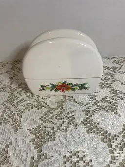 Royal Norfolk Poinsettia Napkin Holder